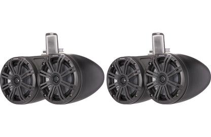 Kicker 45KMTDC65 6.5-inch Black Marine Tower Speakers, Pair