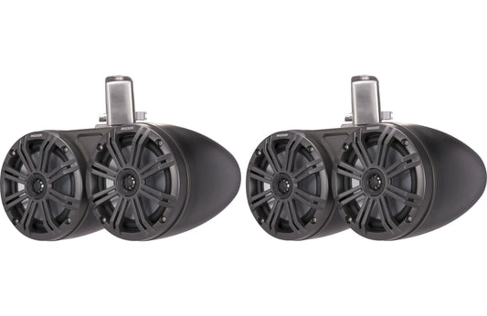 Kicker 45KMTDC65 6.5-inch Black Marine Tower Speakers, Pair