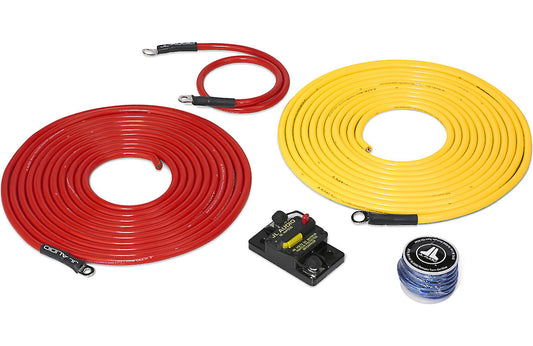 JL Audio Premium Power Marine Connection Kit, 6 AWG, 12 volt, Single Amplifier, within 20' of Battery (XMD-PCS50A-1-L20) - 010-13418-00 (90487)