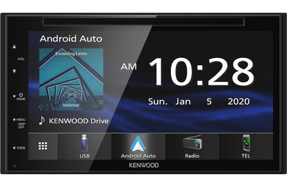 Kenwood DDX5707S 6.8″ CD/DVD Multimedia Receiver with Apple CarPlay, Android Auto, HD Radio + SiriusXM SXV300V1 Tuner