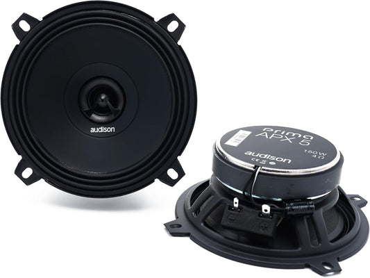 Audison APX 5 Prima 5.25" 2-Way Coaxial Speakers, 50W RMS, 4Ω, Pair