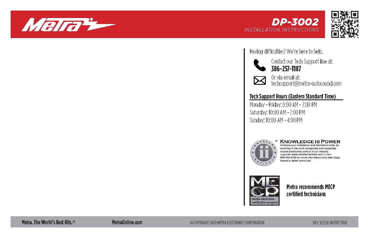 Metra DP-3002B Double-DIN Dash Panel for 1999-2002 GM Full-Size Trucks/SUVs - Scratch-resistant matte black
