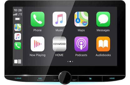 Kenwood eXcelon DNR1007XR 10.1" Wireless Apple CarPlay Android Auto Car Stereo + SXV300V1 SiriusXM Satellite Tuner