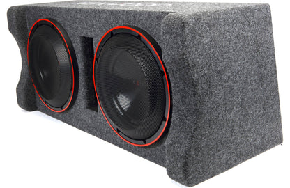 Kenwood eXcelon P-XW1221DHP Dual 12" High-Power Loaded Subwoofer Enclosure (2Ω) 1000W