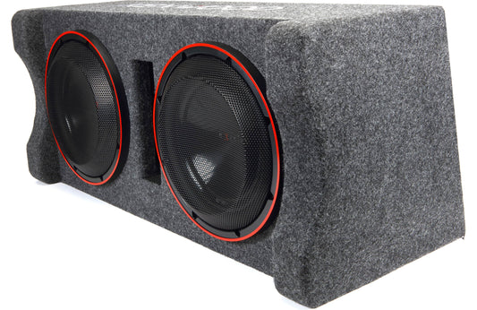 Kenwood eXcelon P-XW1221DHP Dual 12" High-Power Loaded Subwoofer Enclosure (2Ω) 1000W