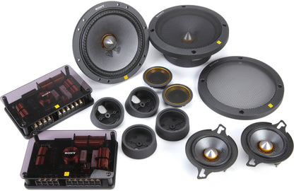 Sony Mobile ES XS-163ES 6.5" 90W RMS 4Ω 3-Way Component Speakers (Pair)