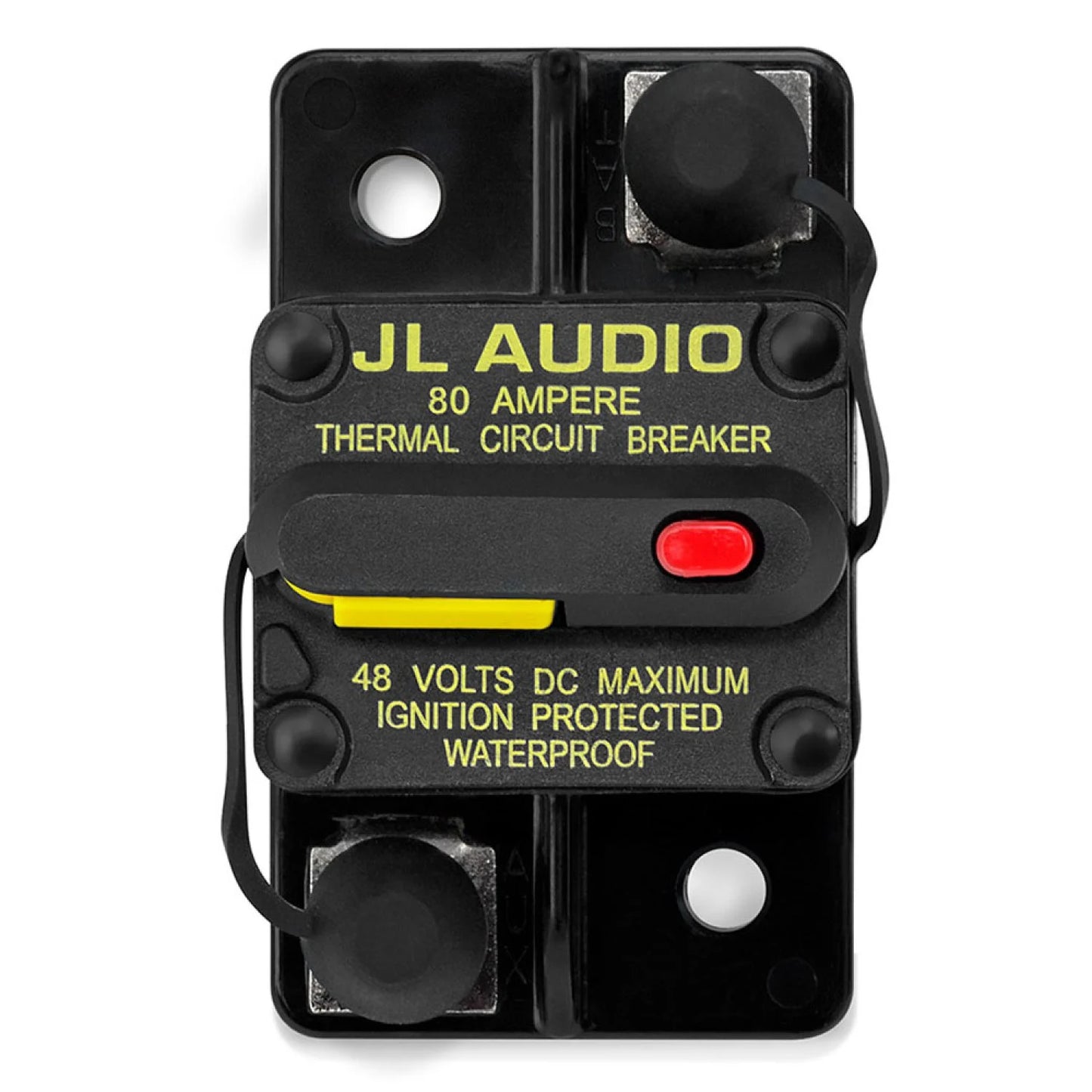 JL Audio Waterproof Ignition Protected Circuit Breaker, 80 Amp (XMD-MCB-80) - 010-13685-00 (90948)