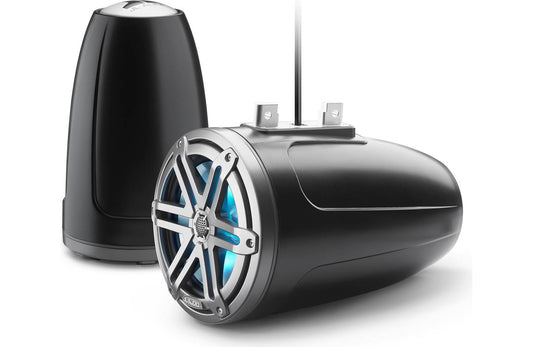 JL Audio M3-770ETXv3-Sb-S-Gm-i 7.7" RGB LED Tower Coaxial System, Gray Sport Grilles 93537