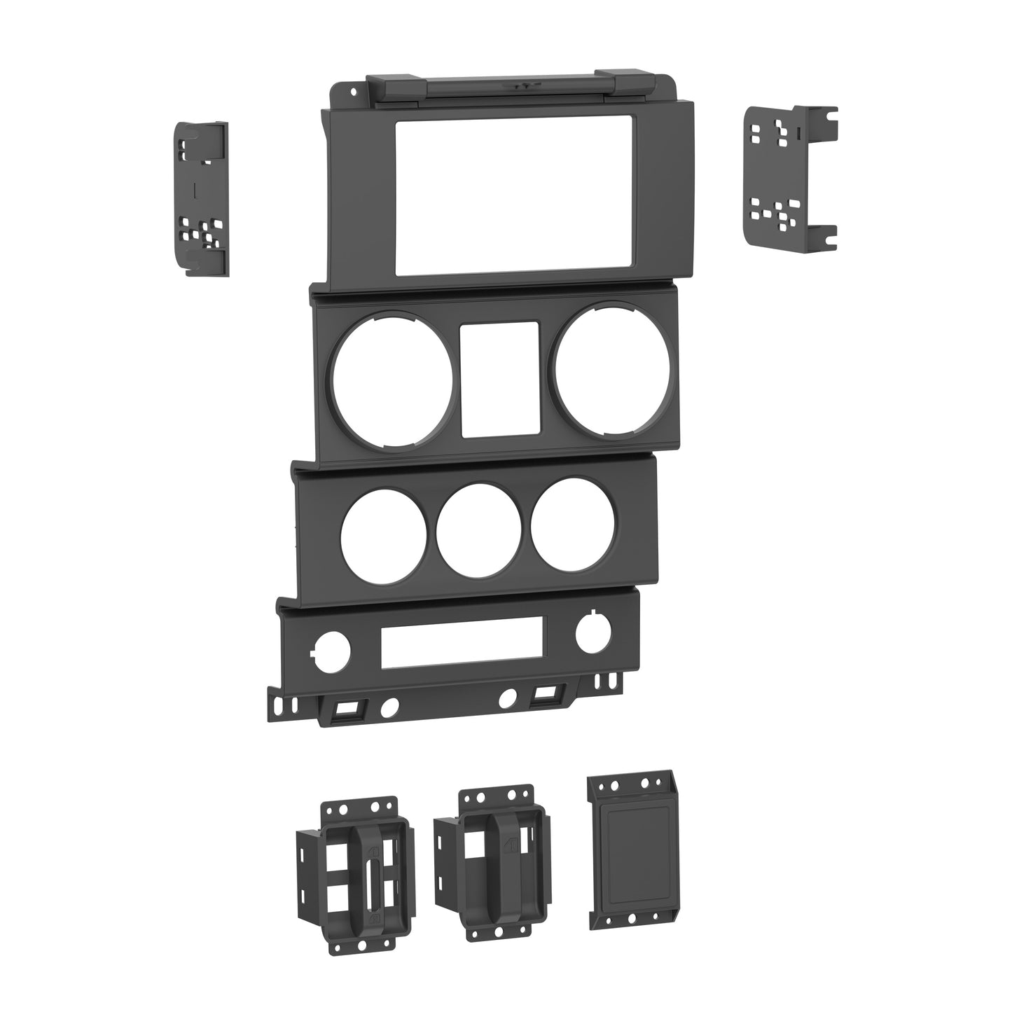 Metra DP-6510-JK Double-DIN Dash Panel for 2007-2010 Jeep Wrangler JK