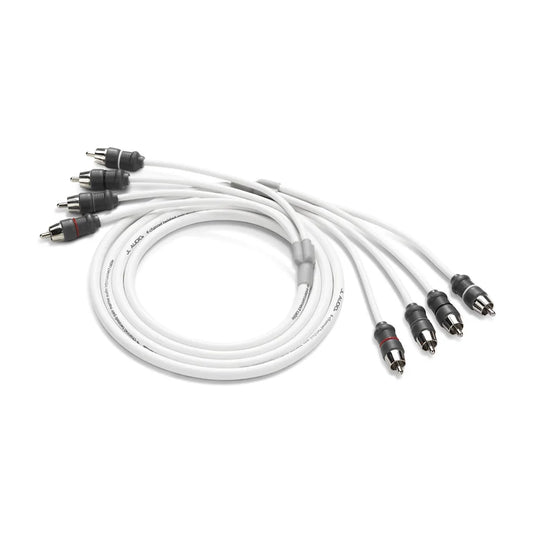JL Audio Marine Audio Interconnect , 4-channel, 6' (XMD-WHTAIC4-6) - 010-13473-00 (90440)