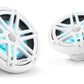 JL Audio M3-650X-S-Gw-i 6.5-inch RGB LED Marine Coaxial Speakers, White Sport Grilles 93515