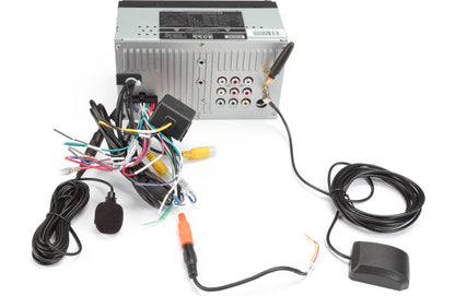 BOSS Elite BE7ACP.X DDIN Car Stereo, Wired Apple CarPlay, Android Auto SXM Ready