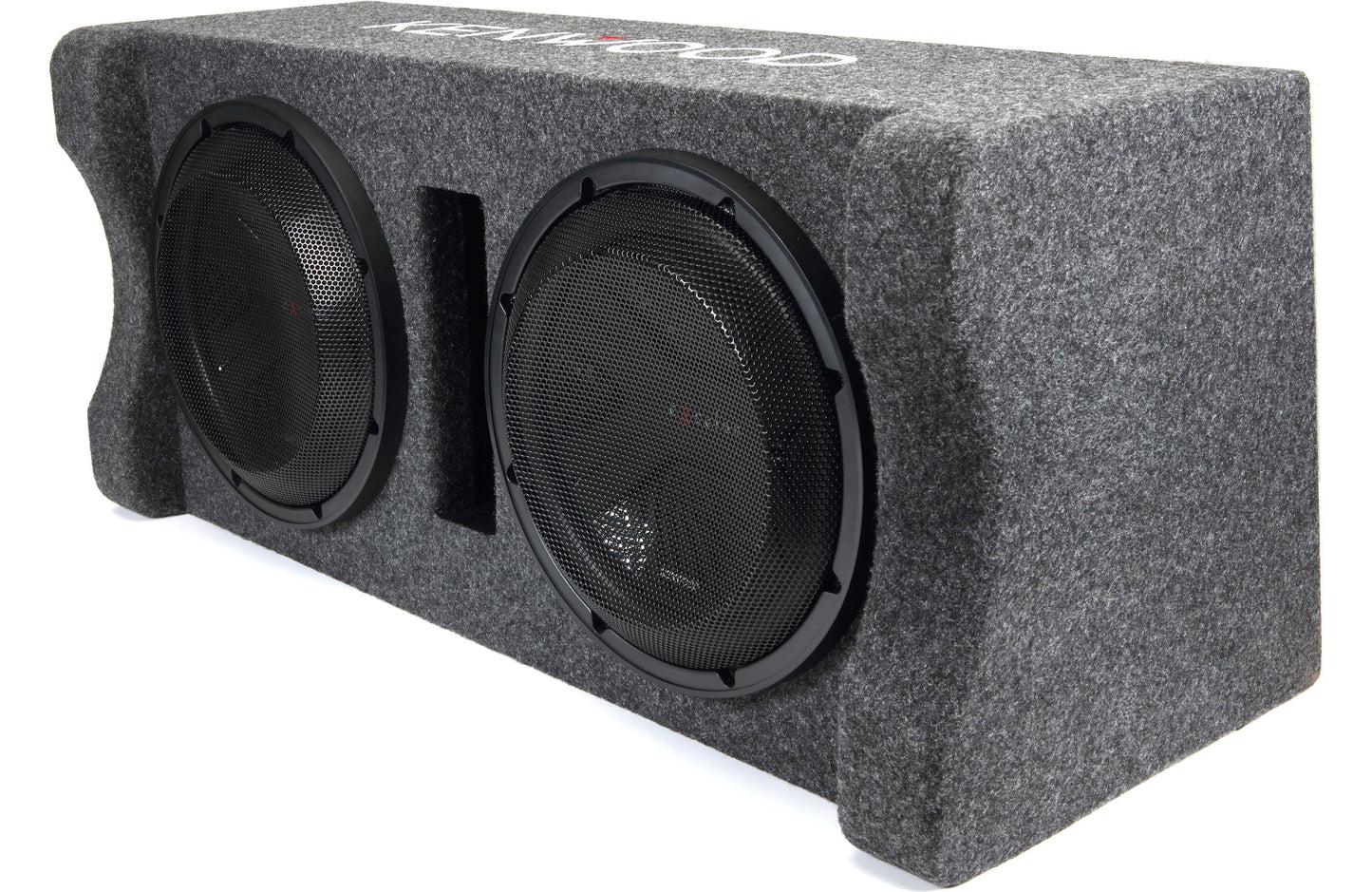 Kenwood eXcelon P-XW1221D Dual 12" Sealed Subwoofer Enclosure (2Ω) 600W