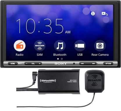 Sony XAV-AX3200 6.95" CarPlay Android Auto Media Receiver with WebLink Cast, SiriusXM Ready, EXTRA BASS + SXV300V1 SiriusXM Vehicle Tuner Bundle