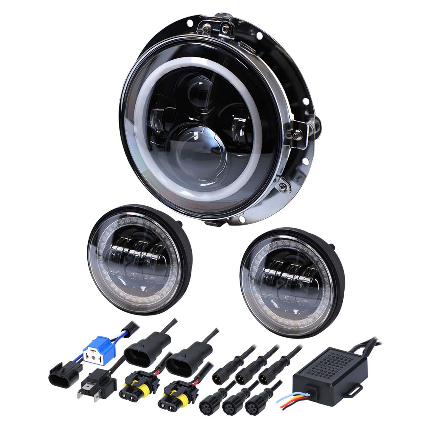 Metra BC-706RGBKT 7 Inch RGB Headlight and 4.5 Inch Aux Kit