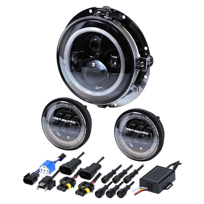 Metra BC-706RGBKT 7 Inch RGB Headlight and 4.5 Inch Aux Kit