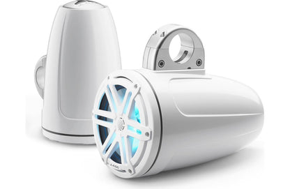 JL Audio M3-770ETXv3-Gw-S-Gw-i 7.7" RGB LED Tower Coaxial System, White Sport Grilles 93539