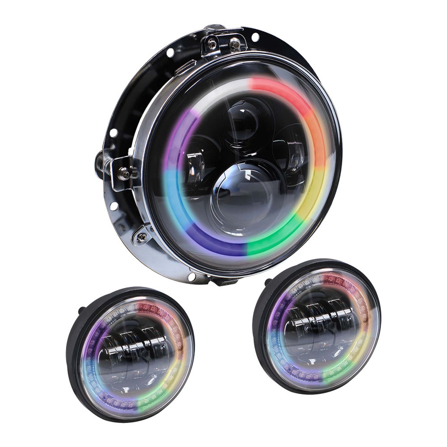 Metra BC-706RGBKT 7 Inch RGB Headlight and 4.5 Inch Aux Kit