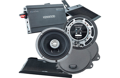 Kenwood eXcelon P-HD1F Front Amplified Audio Package fits 2014+ Harley Davidson Motorcycles