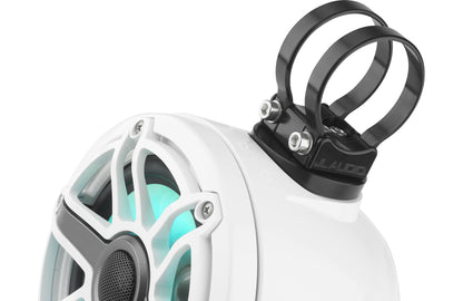 JL Audio M6-650VEX-Gw-S-GwGw-i 6.5-inch Lighted Tower Coaxial Speakers, White Sport Grilles 93412