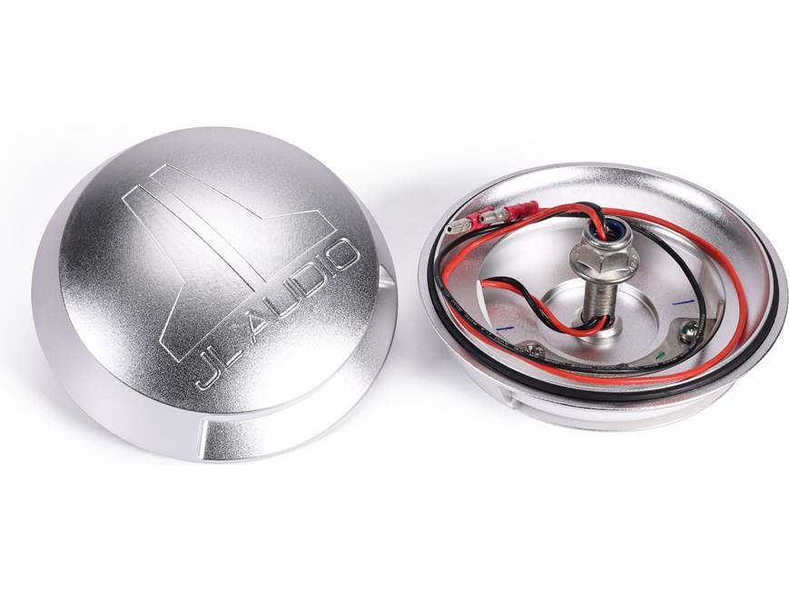 JL Audio Enclosed Speaker System Light Caps, for 7.7" Enclosed Tower Speakers and 6.5" VeX (Pair) (M-LCA-C-W) - 010-13699-00 (91245)