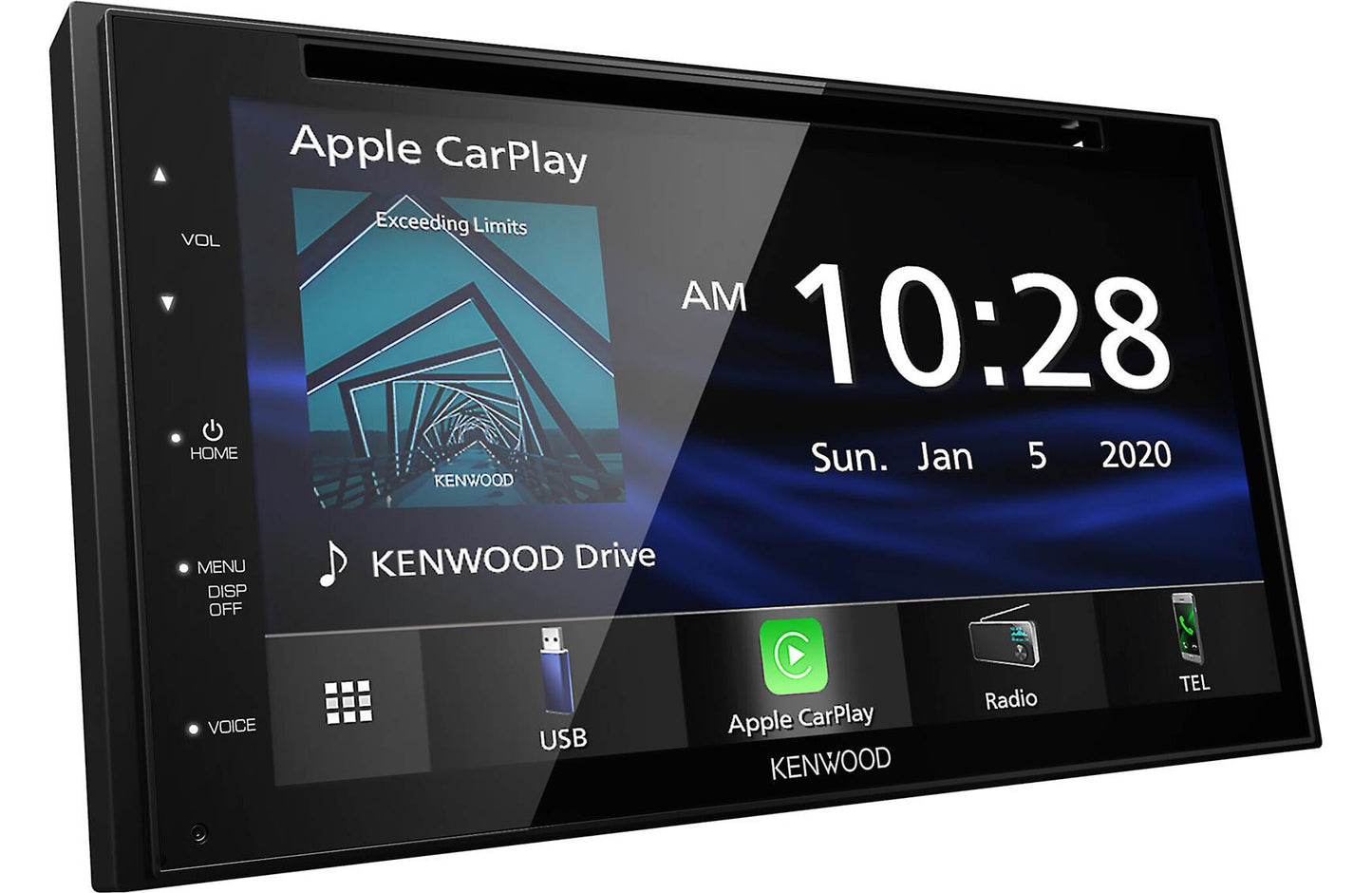 Kenwood DDX5707S 6.8" AM FM BT DVD Car Stereo- Apple CarPlay, Android Auto + SXV300V1 SiriusXM Satellite Tuner