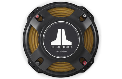 JL Audio 12TW3-D4 12" inch Subwoofer, Dual 4 Ohm Voice Coils, 400 Watts 92185