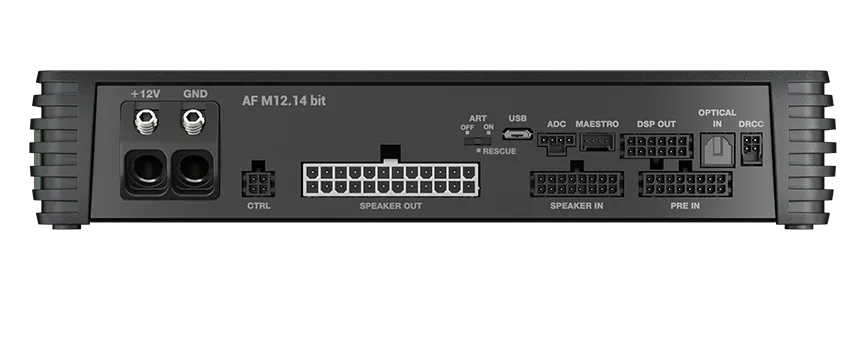 Audison AF M12.14 bit 12-Channel Class-D Amplifier – 60W × 12 RMS @ 4Ω Multi-Channel