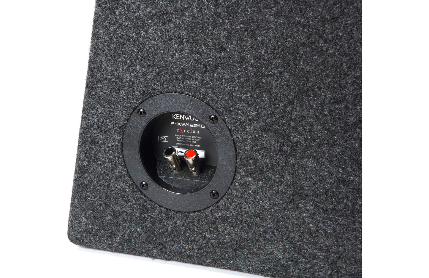 Kenwood eXcelon P-XW1221D Dual 12" Sealed Subwoofer Enclosure (2Ω) 600W