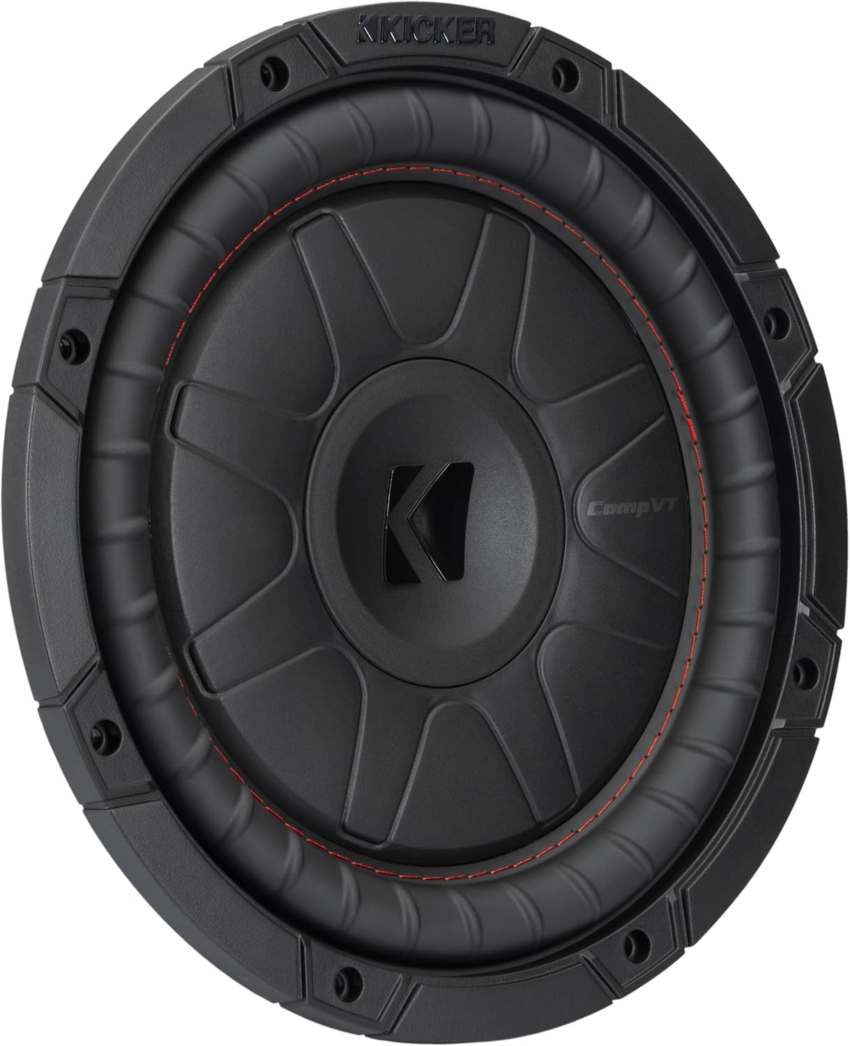 Kicker 52CVT102 CompVT 10-Inch Subwoofer, 2-Ohm Single Voice Coil, 350 Watts