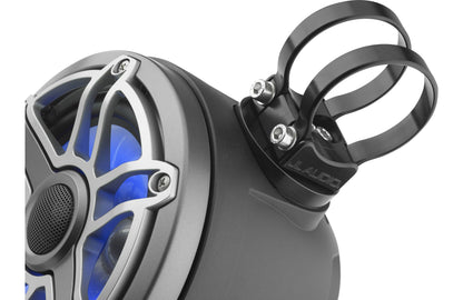 JL Audio M6-650VEX-Mb-S-GmTi-i 6.5-inch Lighted Tower Coaxial Speakers, Titanium Sport Grilles 93411