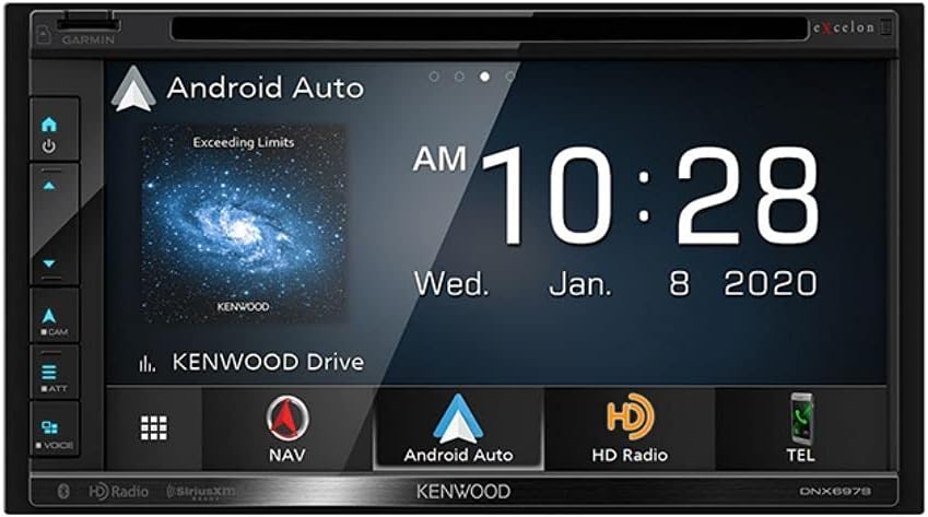 Kenwood DNX697S 6.8" Apple CarPlay Android Auto GPS Car Stereo + CMOS-130 Backup Camera