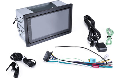 Kenwood DMX40S Mechless 6.8" AM FM Bluetooth Car Stereo- + SiriusXM SXV300V1 Satellite Tuner