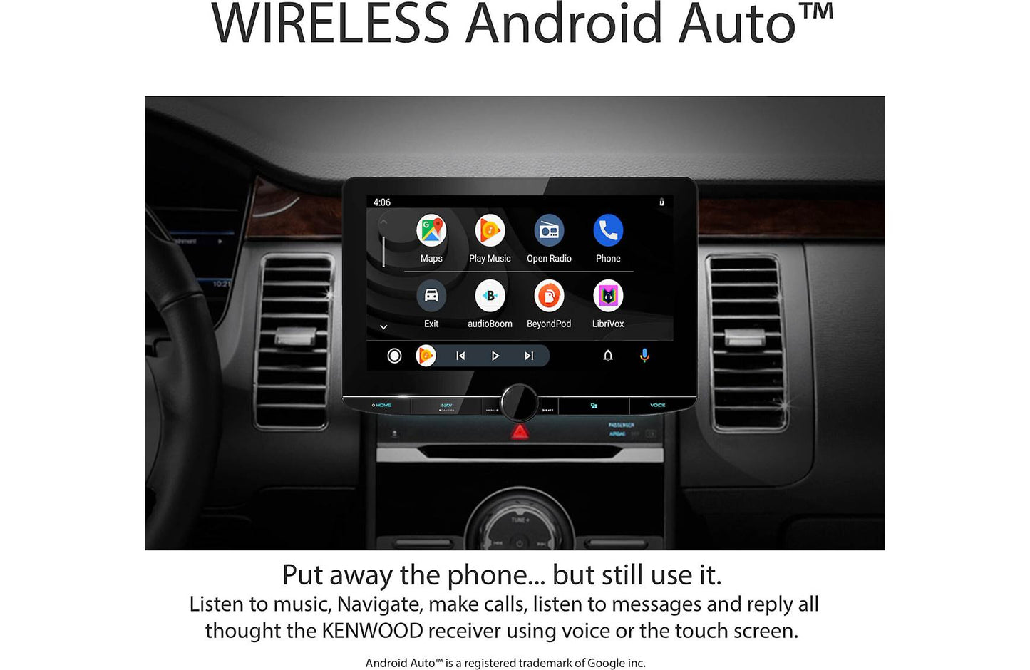 Kenwood DMX1057XR 10.1" Wireless Apple CarPlay Android Auto Car Stereo + CMOS-320LP Camera