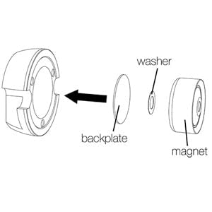 Kicker 49ST4TRK 1.5"(38mm) Street Series Bullet Tweeter Rebuild Kit, Single