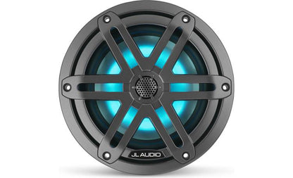 JL Audio M3-650X-S-Gm-i 6.5-inch RGB LED Marine Coaxial Speakers, Gray Sport Grilles 93513