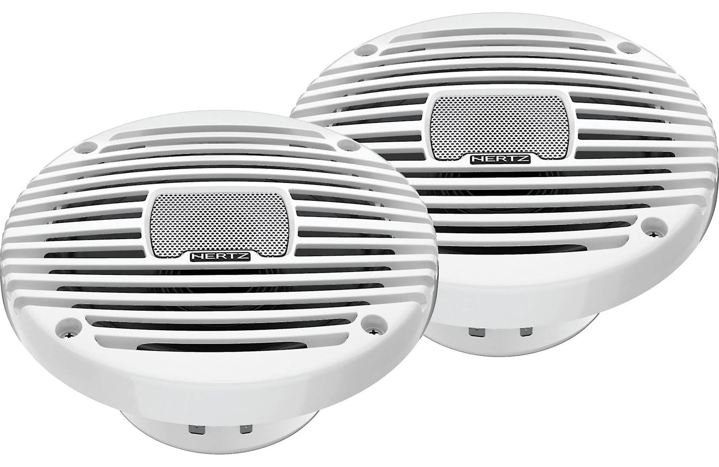 Hertz HEX 6.5 M-TW 6.5" 100W RMS 4-Ohm Marine Coaxial Speakers White Grilles (Pair)