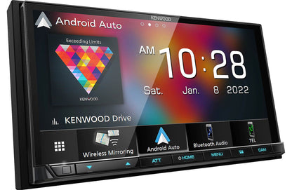 Kenwood eXcelon DMX9708S 6.95" AM FM HD Bluetooth Car Stereo Wireless CarPlay Android Auto + CMOS-230 Camera