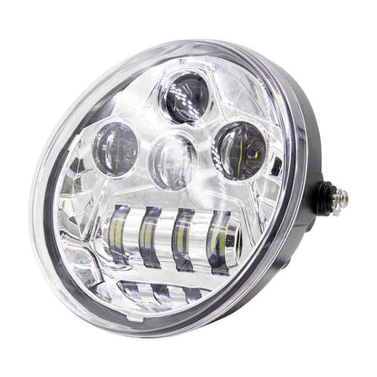 Metra BC-HDHLR2 7 Inch Chrome LED Headlight for Harley V-Rod