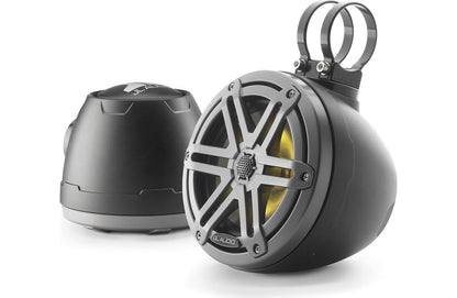 JL Audio M3-650VEX-Mb-S-Gm-i 6.5-inch RGB LED Tower Coaxial System, Gray Sport Grilles 93403