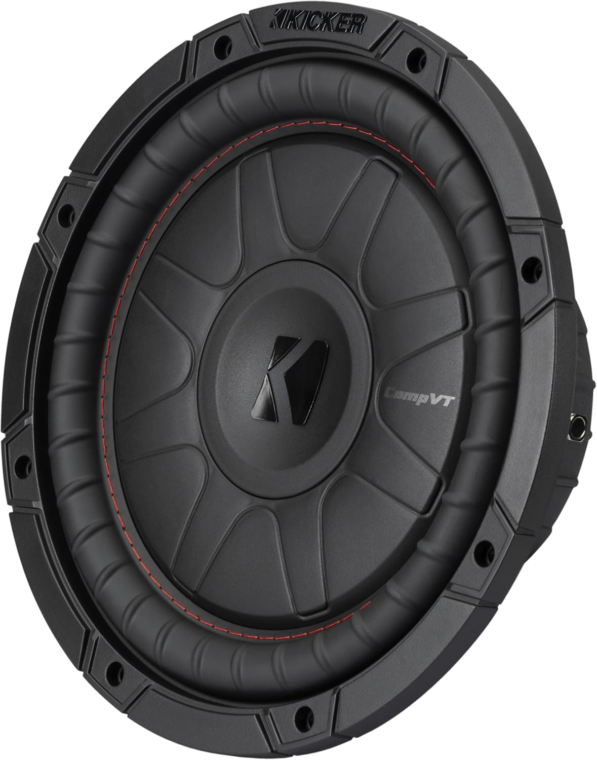 Kicker 52CVT102 CompVT 10-Inch Subwoofer, 2-Ohm Single Voice Coil, 350 Watts