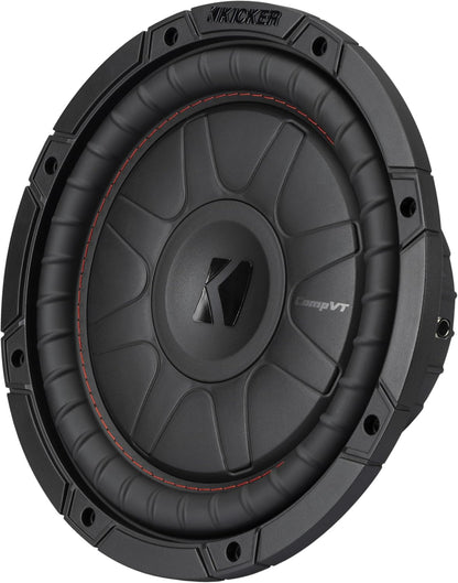 Kicker CompVT 52CVT102 10" Subwoofer, single voice coil, 2Ω, 350W RMS