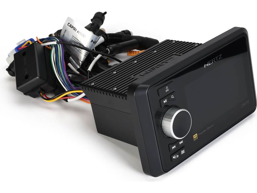 Hertz CAPRI H100 4.3" Color Marine Digital Media Receiver with 4-Zone Audio Control