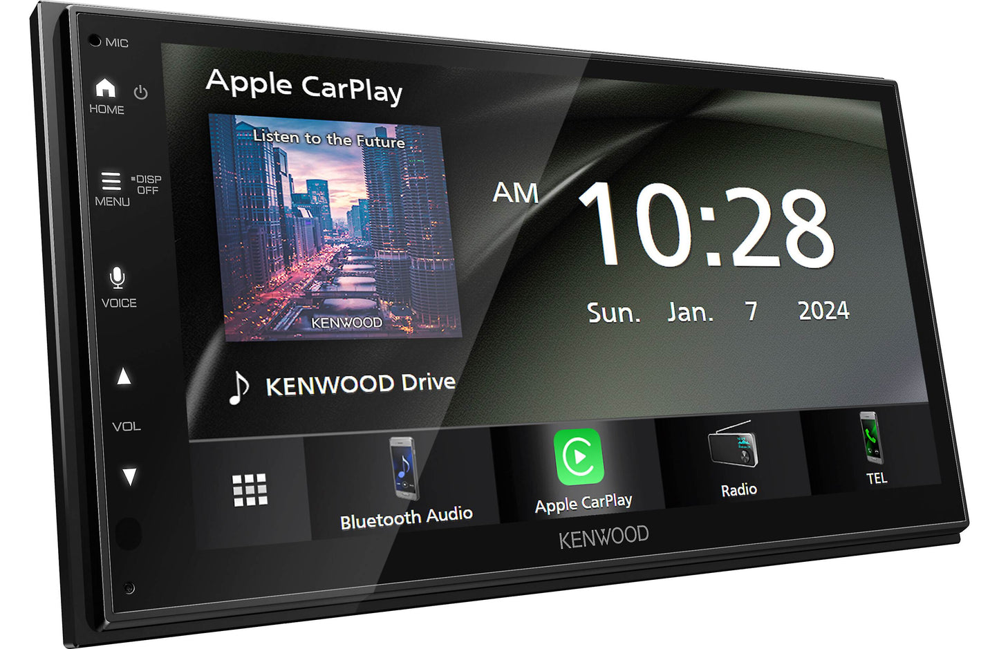 Kenwood DMX40S Mechless 6.8" AM FM Bluetooth Car Stereo- + CMOS-230LP Backup Camera