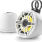 JL Audio M6-650VEX-Gw-S-GwGw-i 6.5-inch Lighted Tower Coaxial Speakers, White Sport Grilles 93412