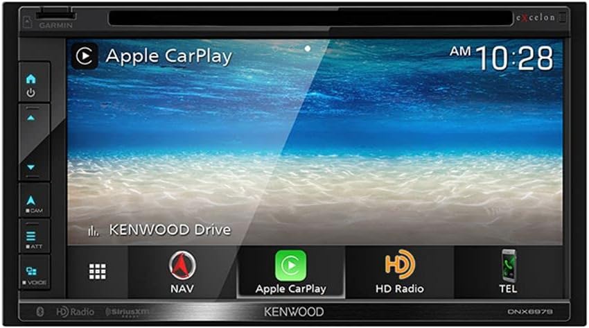 Kenwood DNX697S 6.8" Apple CarPlay Android Auto GPS Car Stereo + CMOS-130 Backup Camera