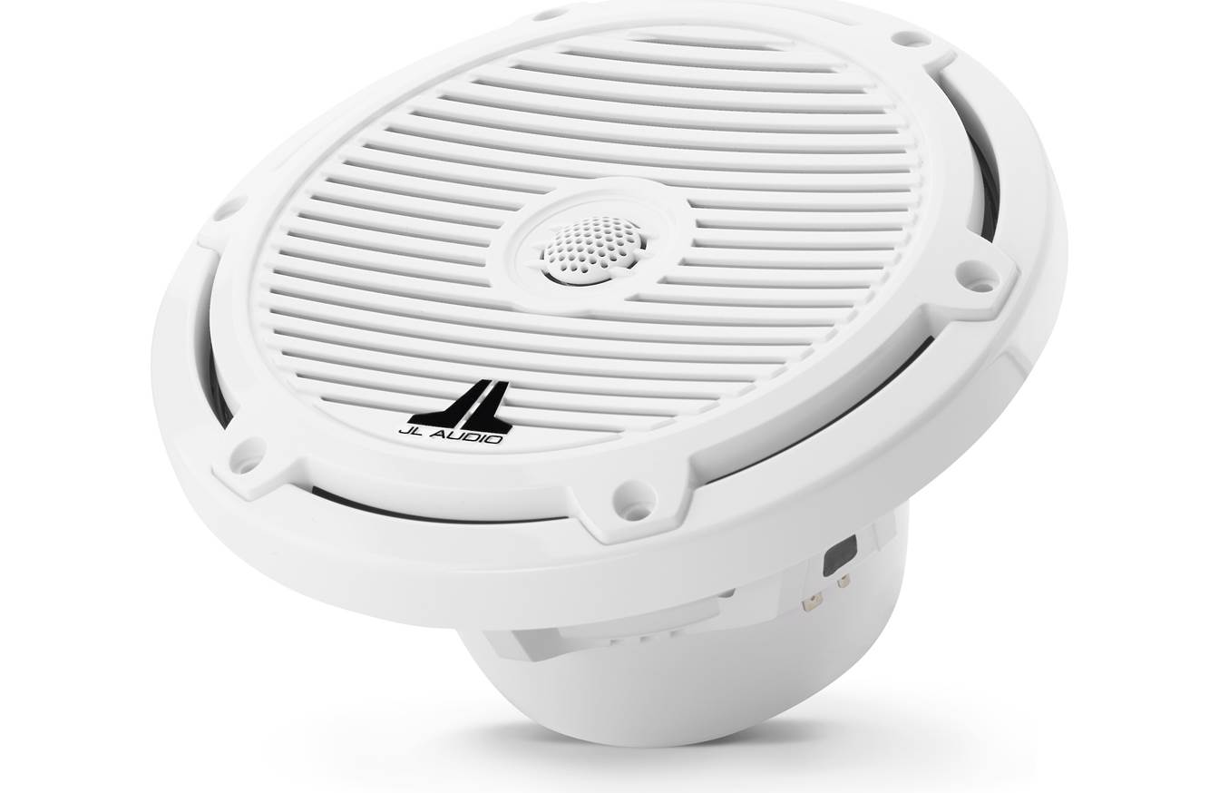 JL Audio M3-770X-C-Gw 7.7-inch Marine Coaxial Speakers, White Classic Grilles 93519