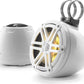 JL Audio M3-650VEX-Gw-S-Gw-i 6.5-inch RGB LED Tower Coaxial System, White Sport Grilles 93402