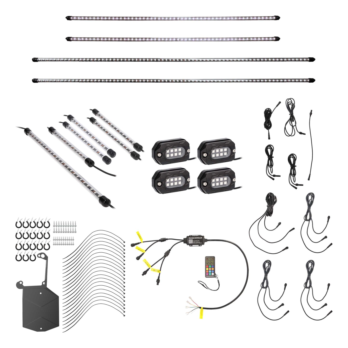 Metra JP-RGBKT-1 RGB Lighting Kit for Jeep Wrangler JL Gladiator JT