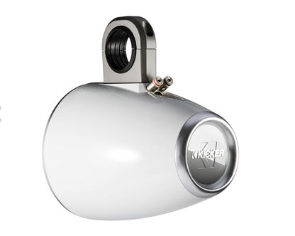 Kicker KMTES8 Tower Enclosures for 8-Inch Drivers, Pair, White, Unloaded